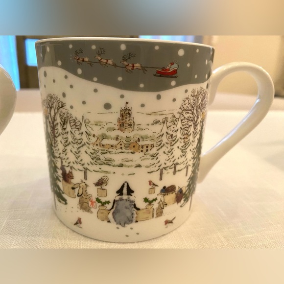 NWTs. (2) Festive Forest “Let It Snow” Mugs and (1) Kitchen / Tea towel. - Picture 3 of 16